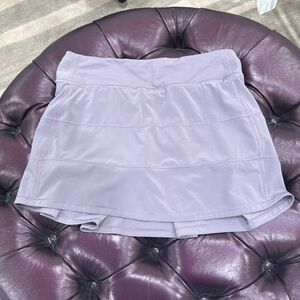 Lululemon Pace Tennis Skirt- light purple Size 6